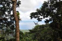 Mar do Caribe visto da trilha para o El Tucuche, a segunda mais alta montanha da ilha de Trinidad